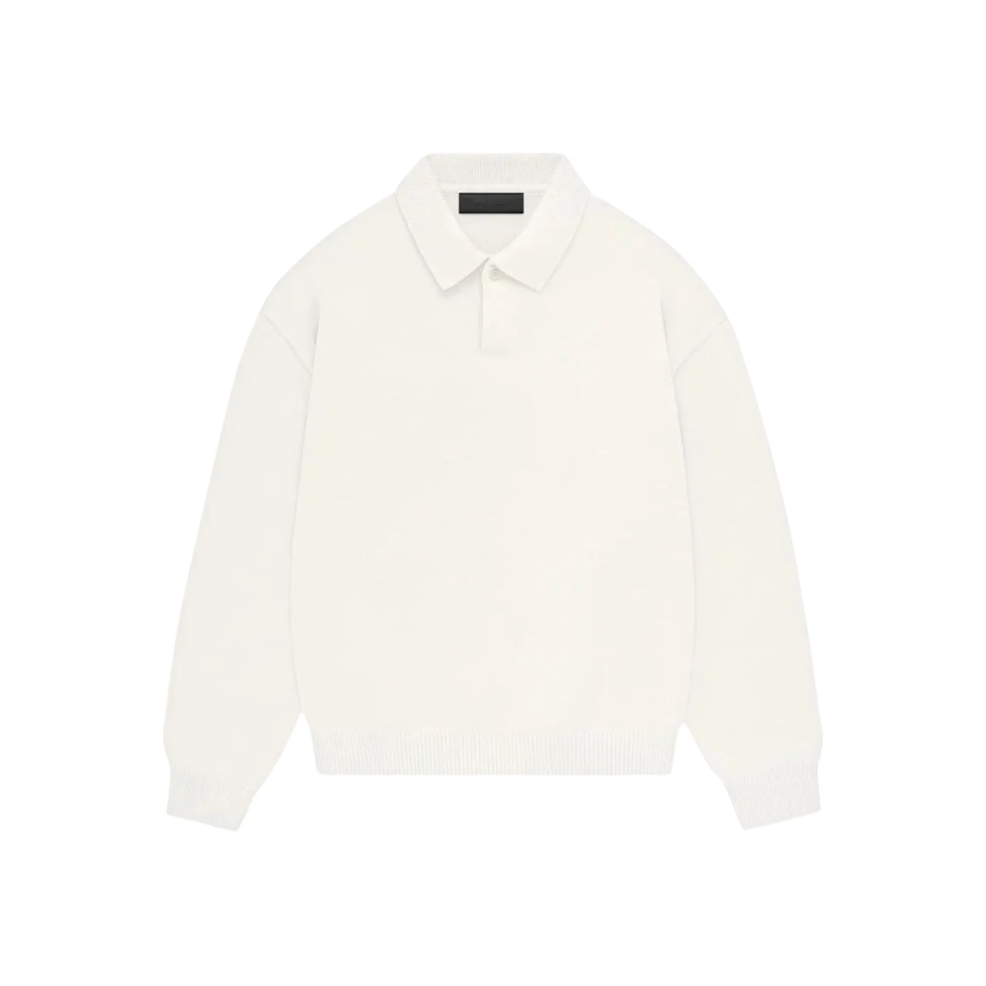 FOG Mens Essentials Knit  Polo "Cloud Dancer"