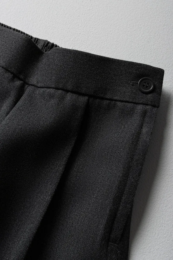 Girls School Pants Regular Fit Grey