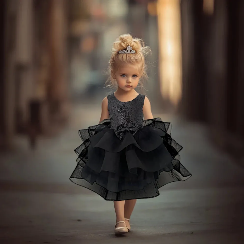 Grace Black Formal Tutu Dress