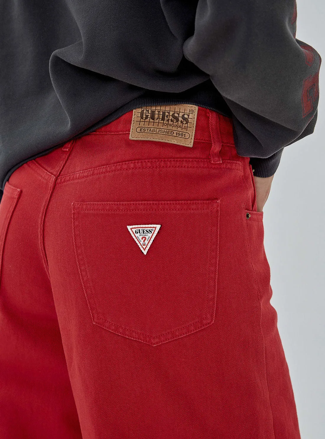 Guess Originals Red Wide Leg Jeans