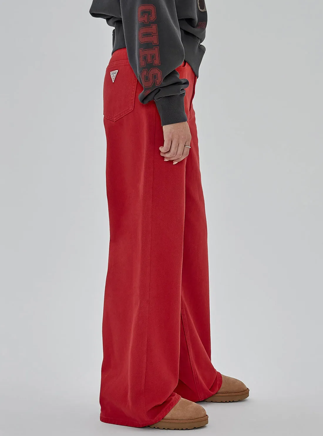 Guess Originals Red Wide Leg Jeans