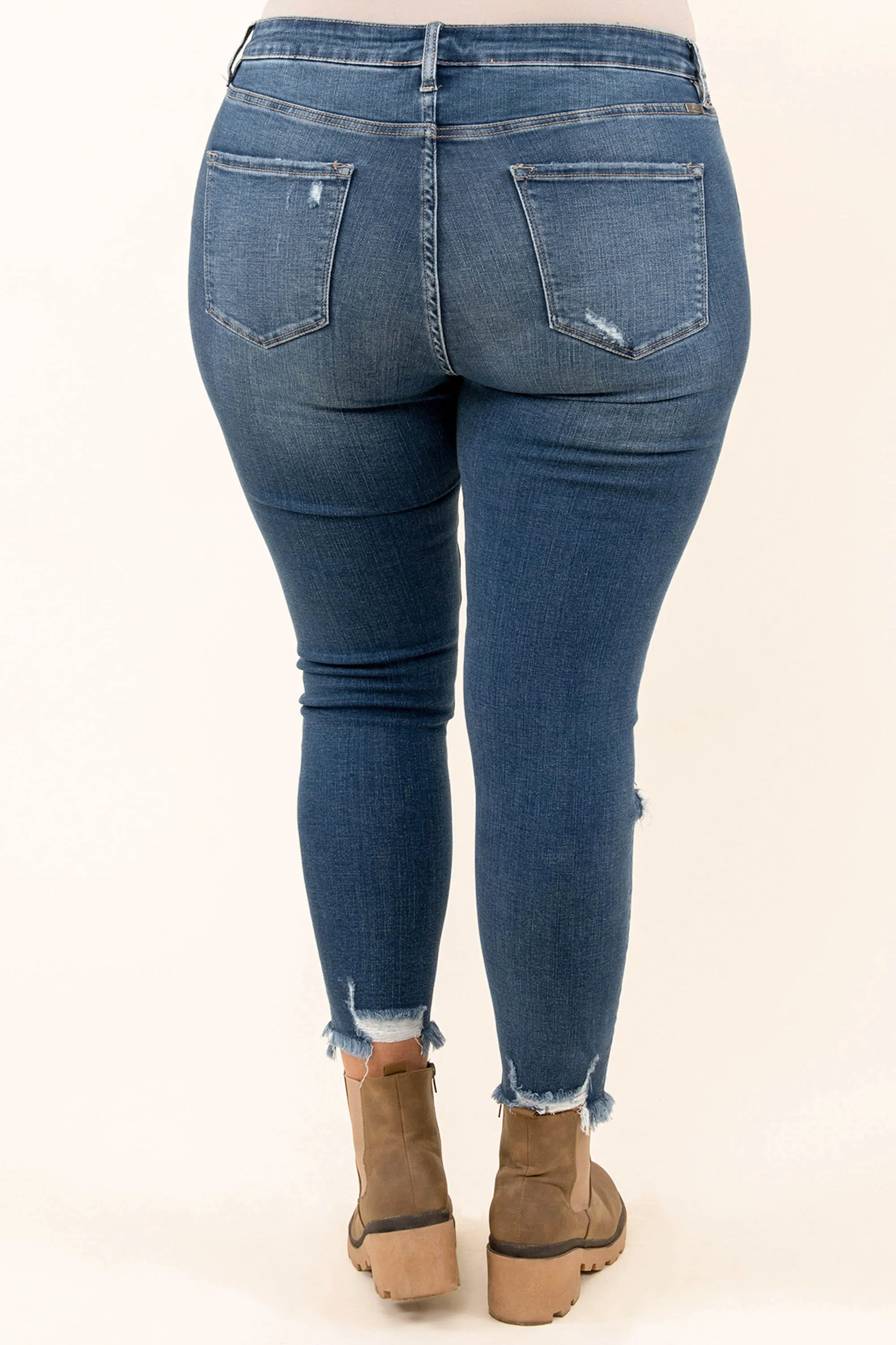 I'm Living My Best Life Skinny Jeans, Dark Wash
