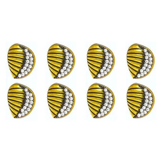 Intricate Seashell Design Metal Buttons