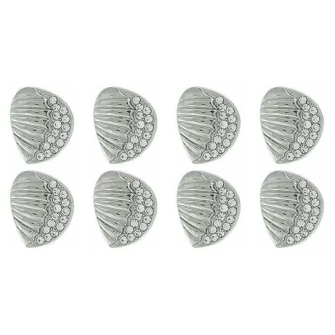 Intricate Seashell Design Metal Buttons
