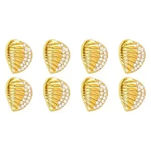 Intricate Seashell Design Metal Buttons