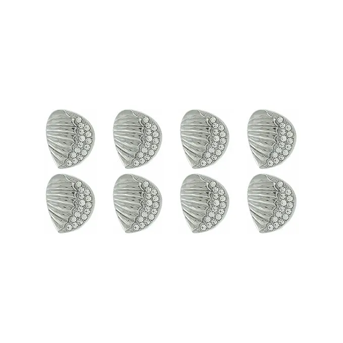 Intricate Seashell Design Metal Buttons