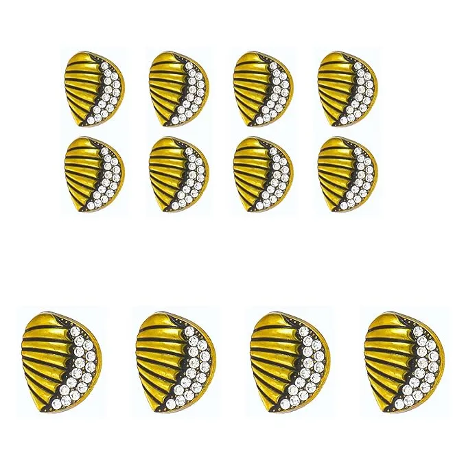 Intricate Seashell Design Metal Buttons