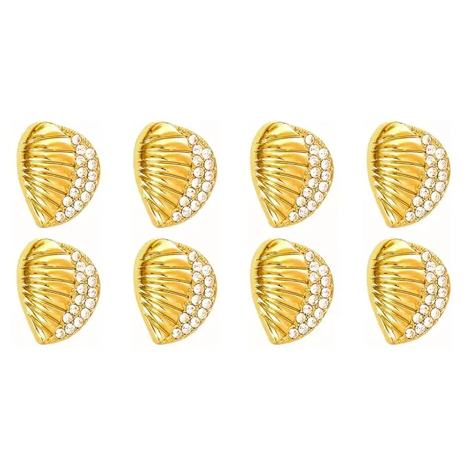 Intricate Seashell Design Metal Buttons