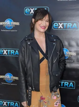 KATHRYN HAHN LEATHER JACKET