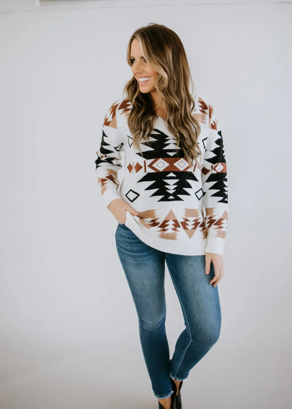 Kayden V-Neck Sweater FINAL SALE