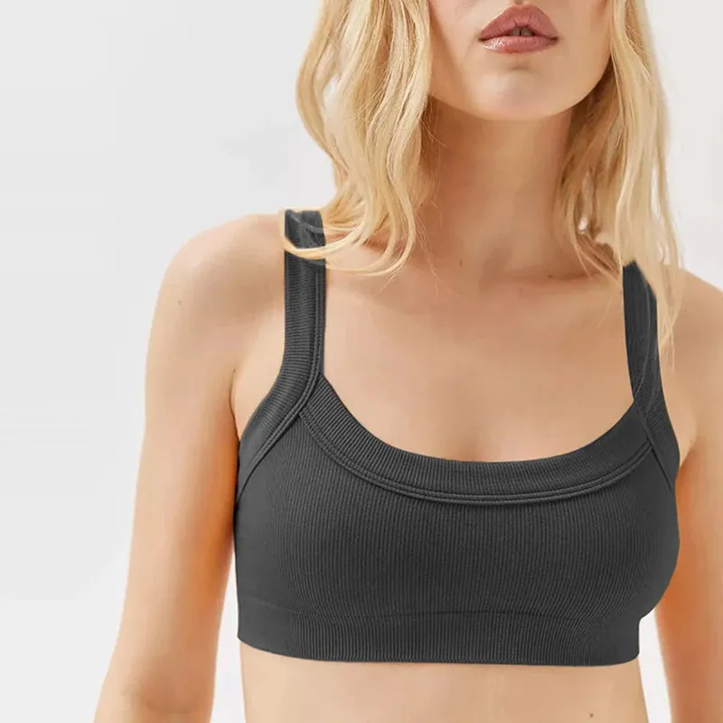 Knitted Cotton Women'S Tube Top Stretchy Ribbed Sleeveless Streetwear Slim White Crop Tops Sexy Summer Tops Cami Femme