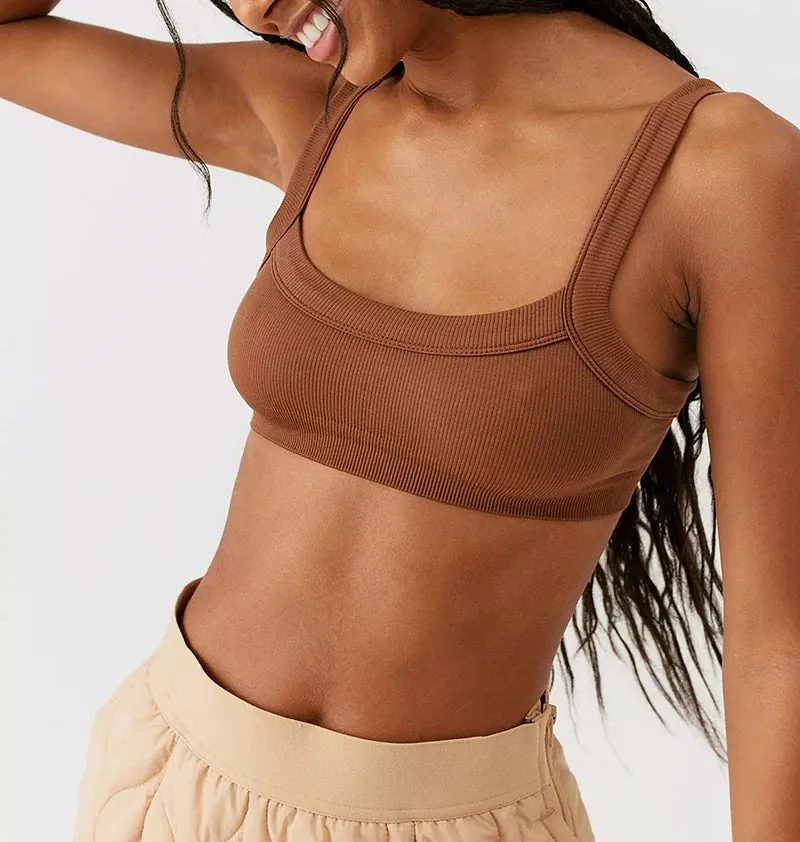 Knitted Cotton Women'S Tube Top Stretchy Ribbed Sleeveless Streetwear Slim White Crop Tops Sexy Summer Tops Cami Femme