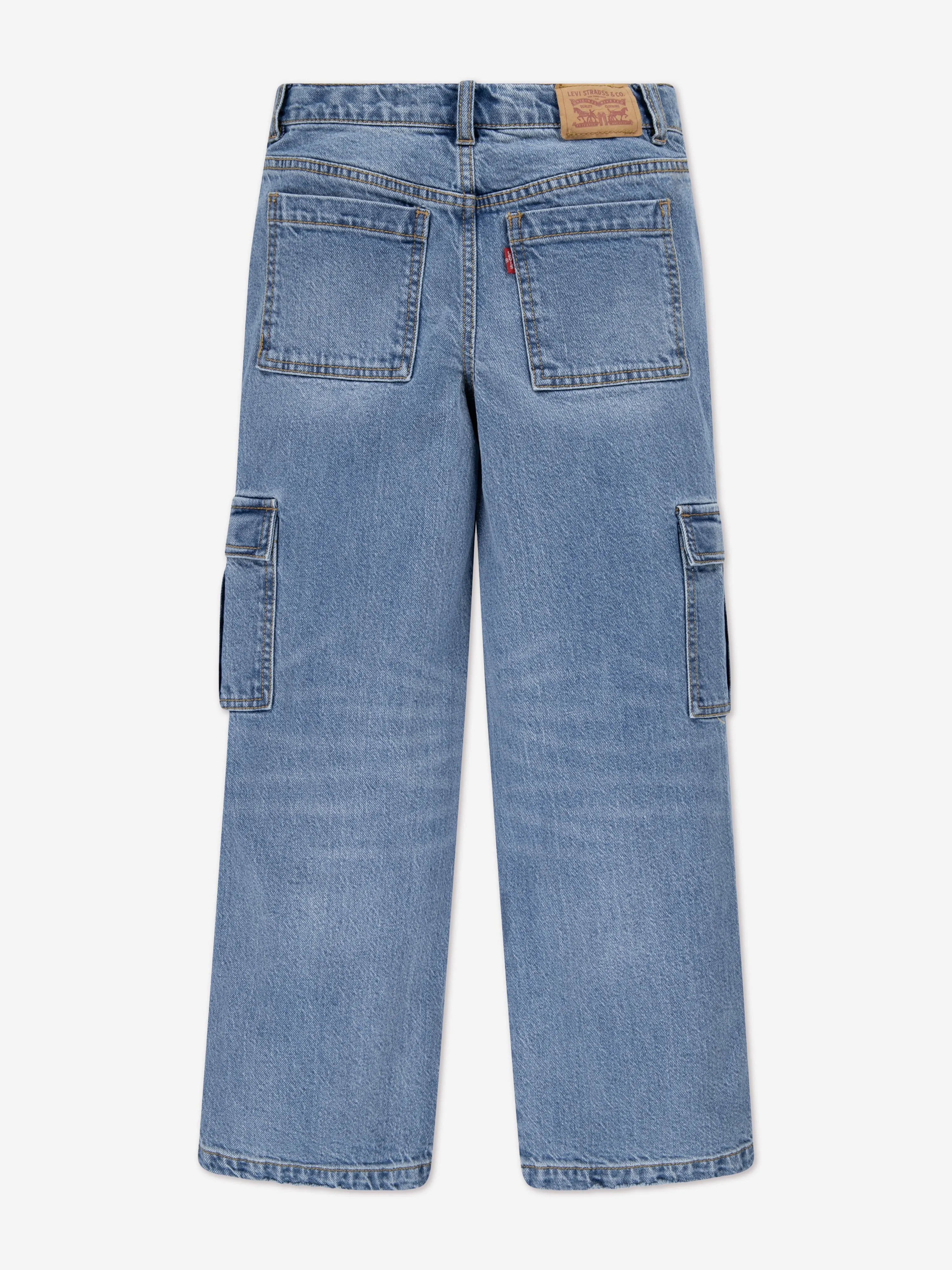 Levi's Girls '94 Baggy Cargo Jeans in Blue