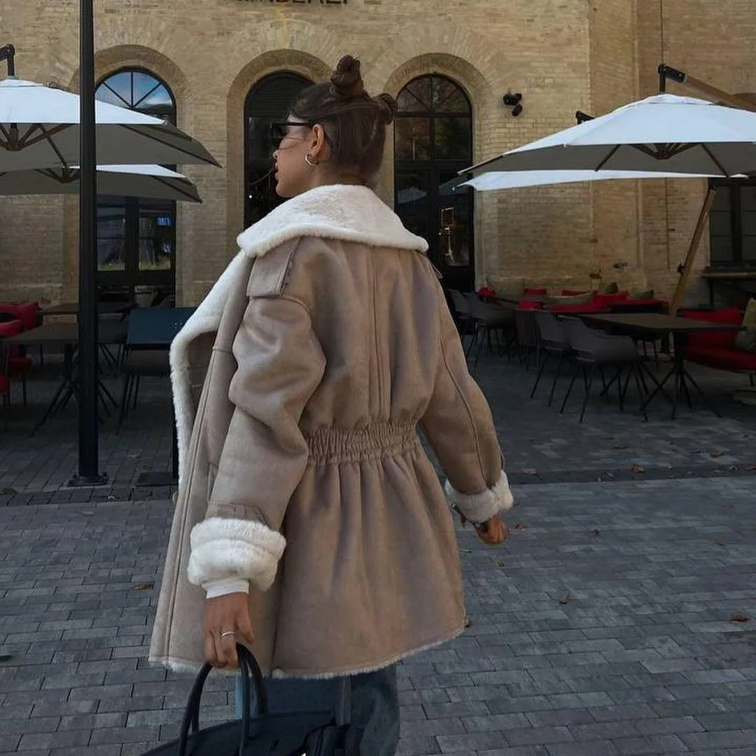 Maillard Casual jackets for Women – Trendy Street Hipster Jacket in Imitation Leather & Suede