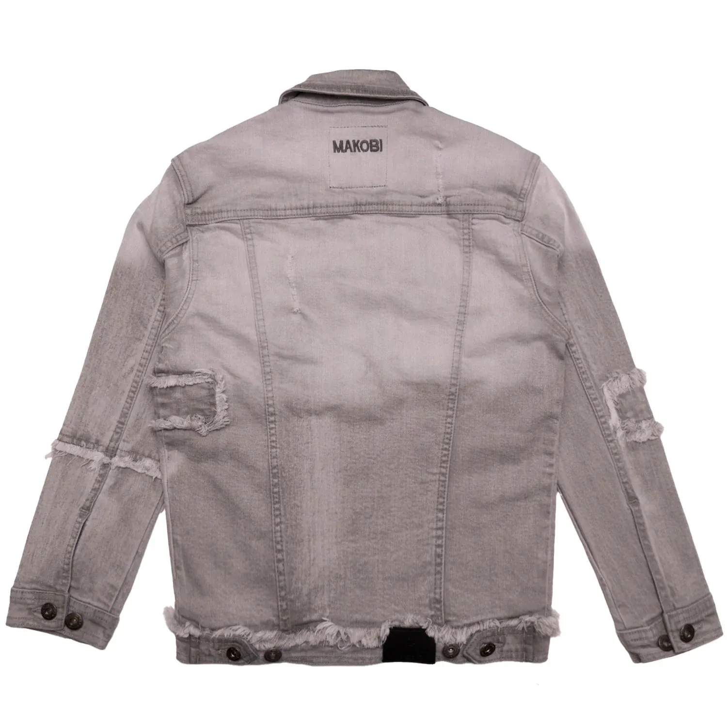 Makobi Kids 'Bergamo' Denim Jacket B1026 (Grey)