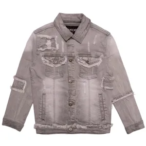 Makobi Kids 'Bergamo' Denim Jacket B1026 (Grey)