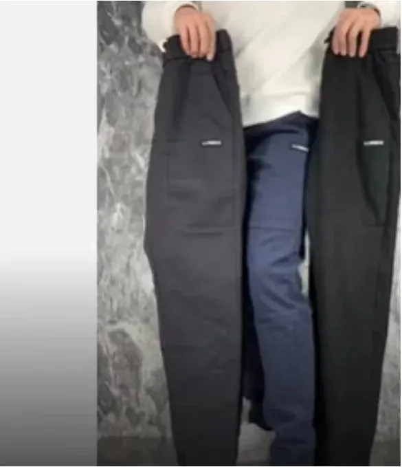 Men's High Stretch Multi-pocket Skinny Cargo Pants Multi-pocket Sweatpants Solid Color Casual Work Outdoor Joggers Trousers