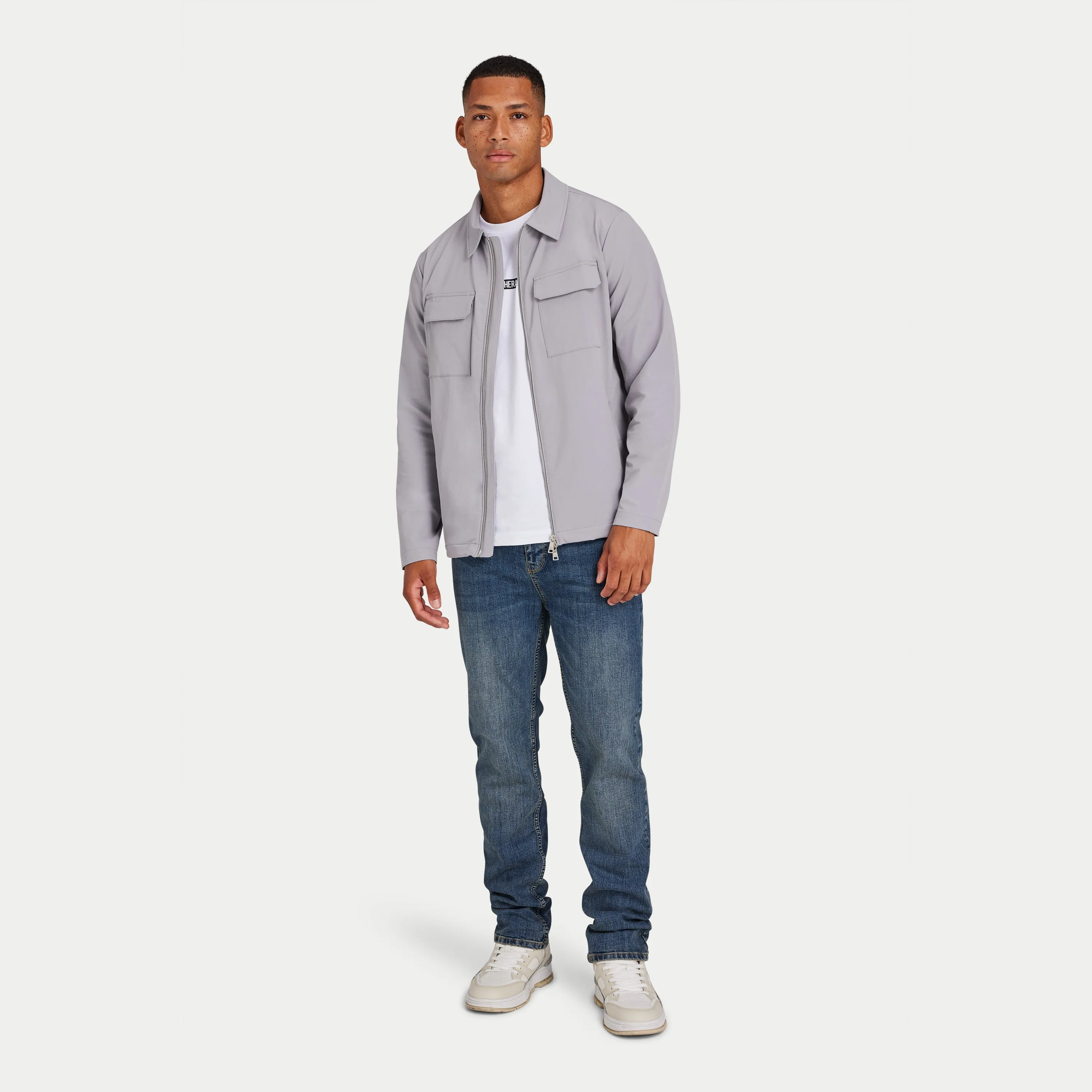 Mens Refined Tech Jacket - Sleet