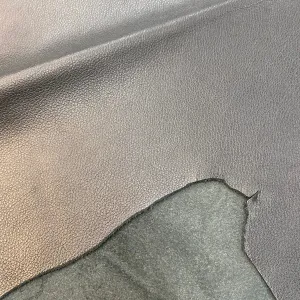 New! Zoe Black Cowhide Leather Hide (Side)
