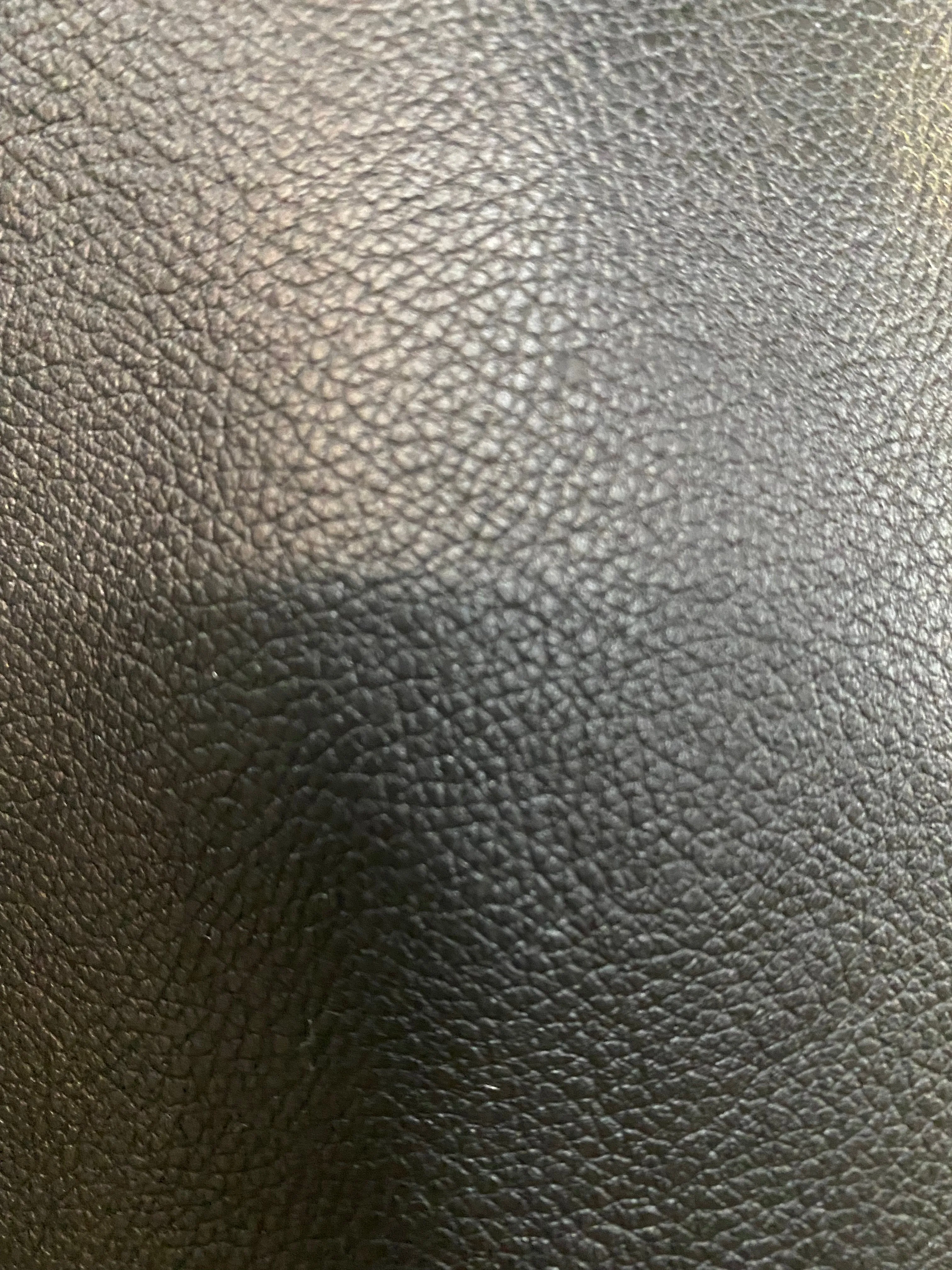 New! Zoe Black Cowhide Leather Hide (Side)
