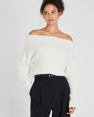 Off-The-Shoulder Alpaca Blend Sweater