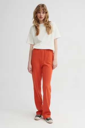Pants in organic cotton  / 04 / 14 / spicy papaya