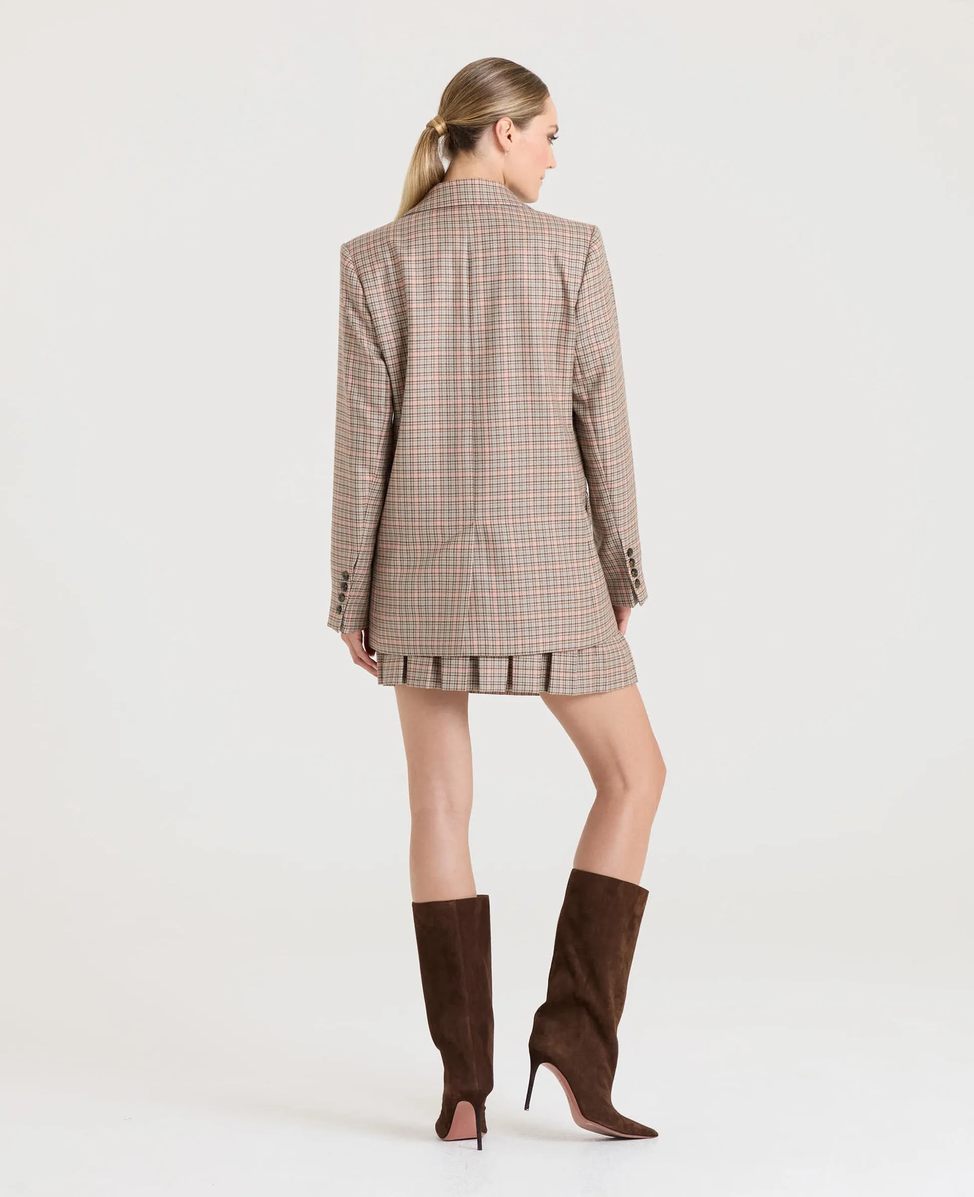 Ralley Single Breasted Check Jacket