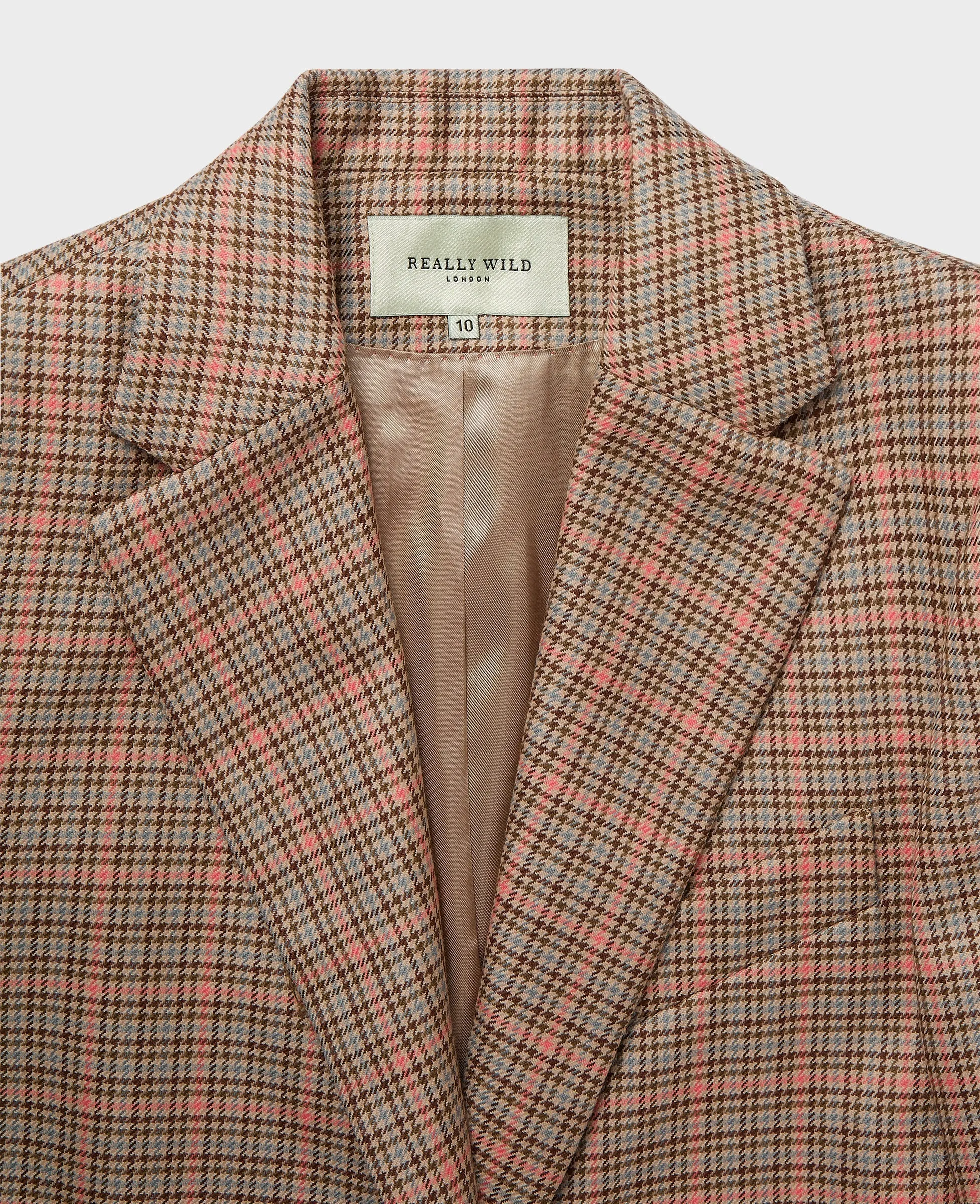 Ralley Single Breasted Check Jacket