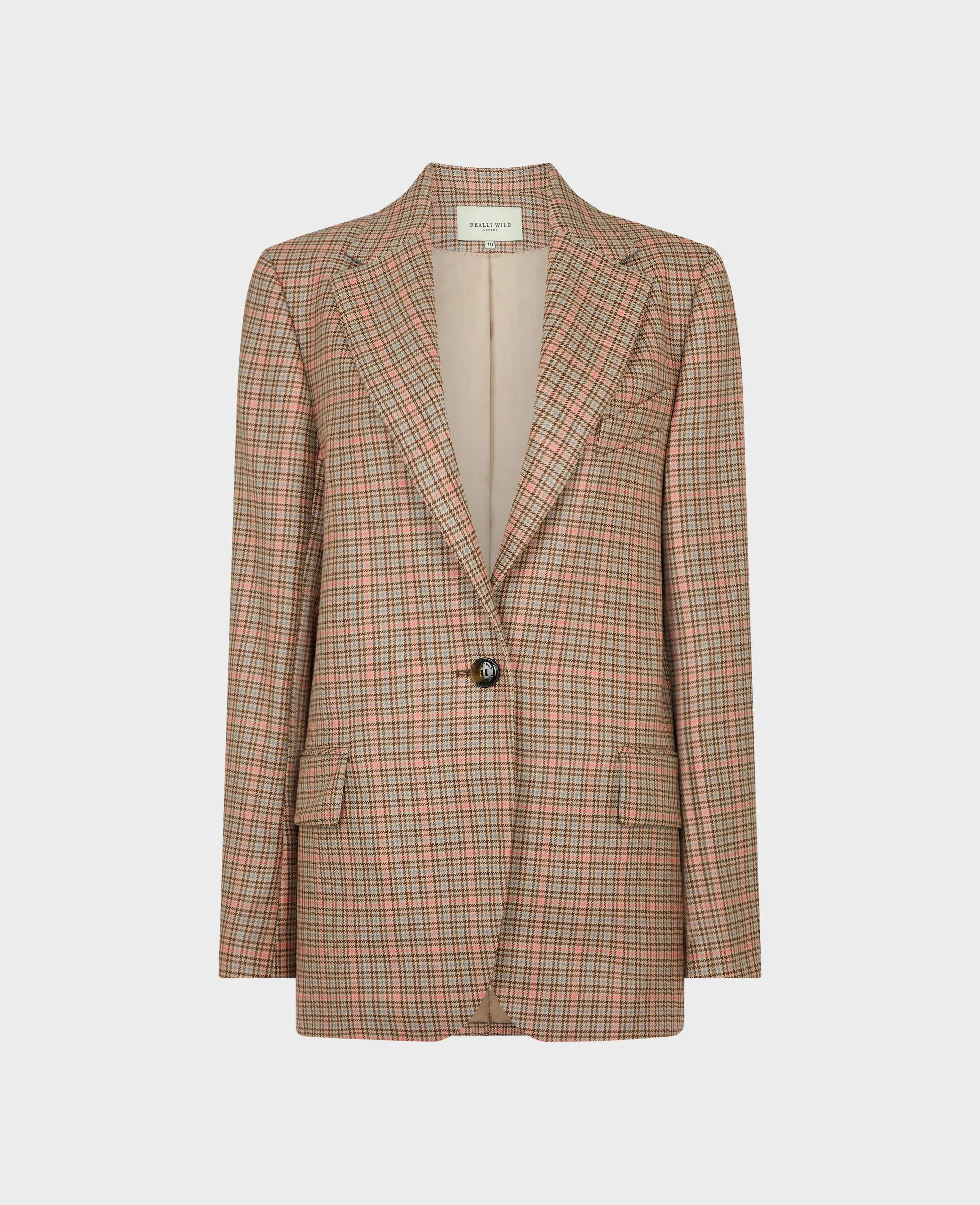 Ralley Single Breasted Check Jacket