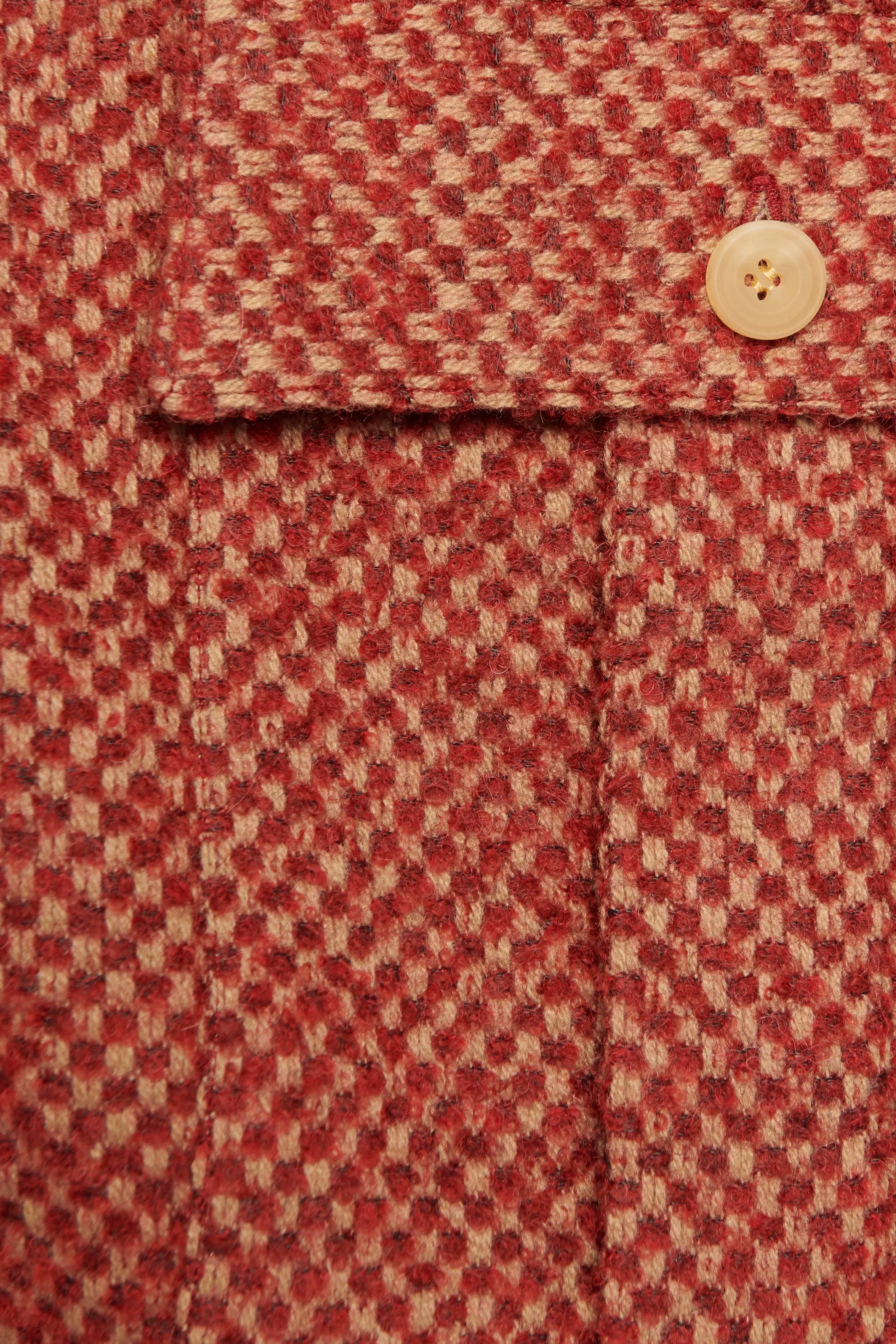 Red Tweed Wool Preowned Jacket