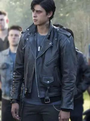 Riverdale Jordan Connor Black Leather Jacket