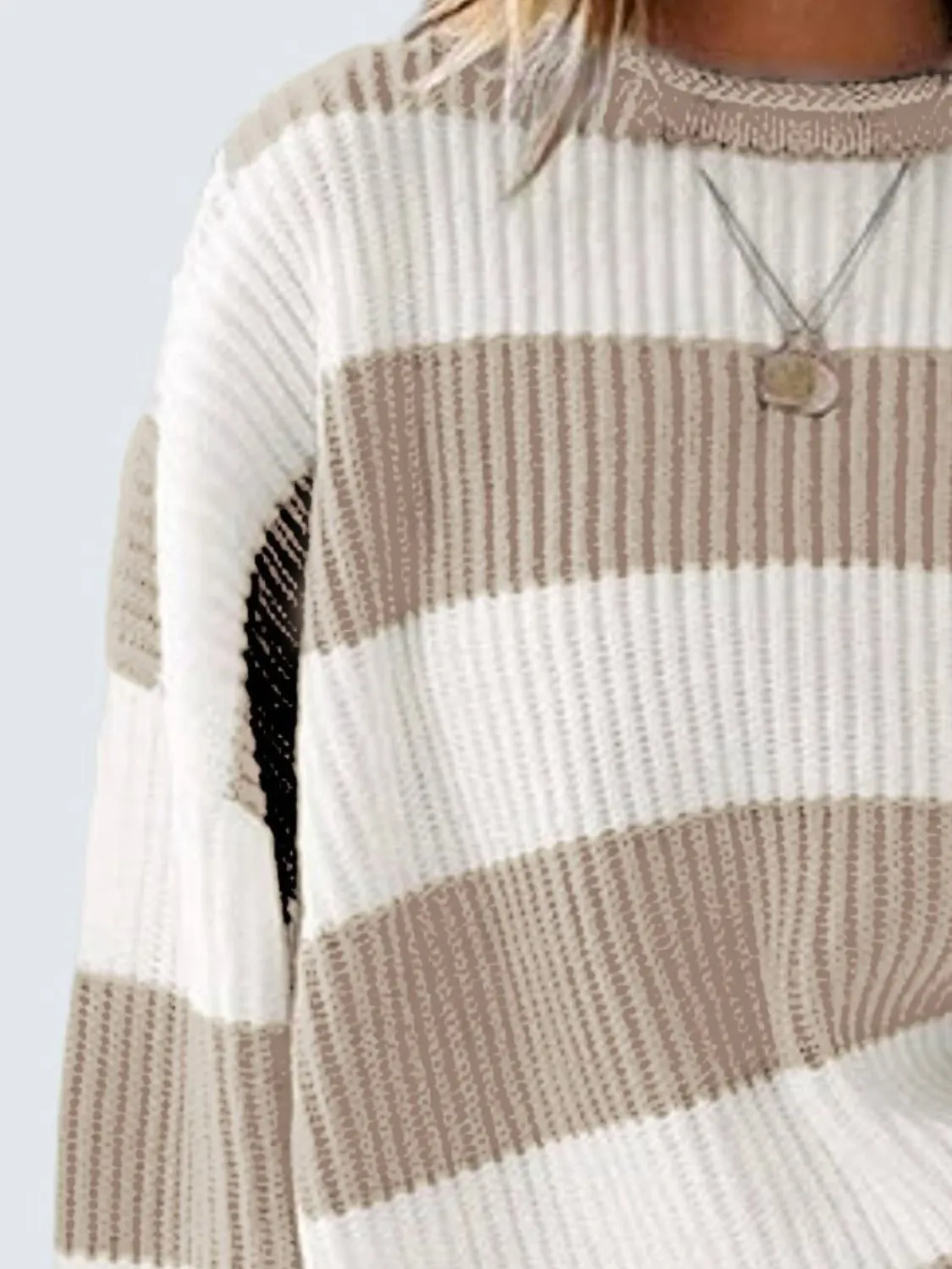 Round Neck Long Sleeve Sweater