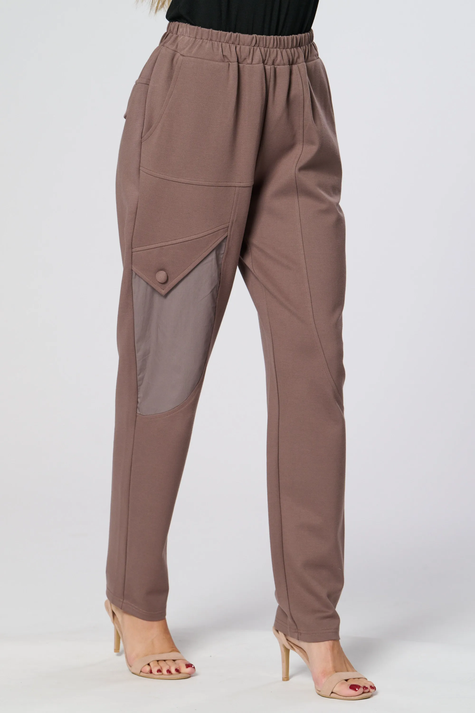 Saloos Contrast Side Panel Trousers