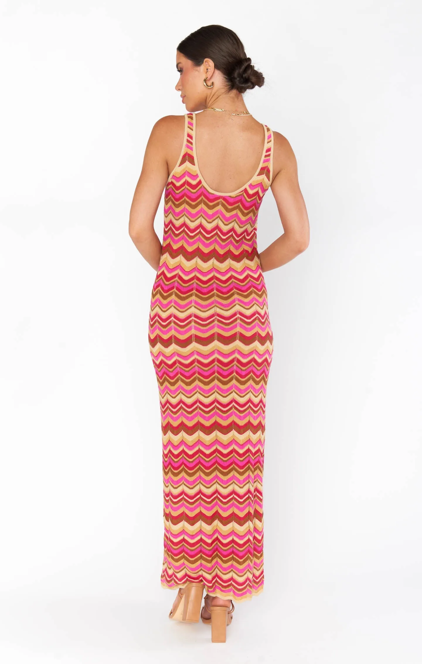 Show Me Your Mumu Tala Tank Maxi Dress in Horizon Stripe Knit