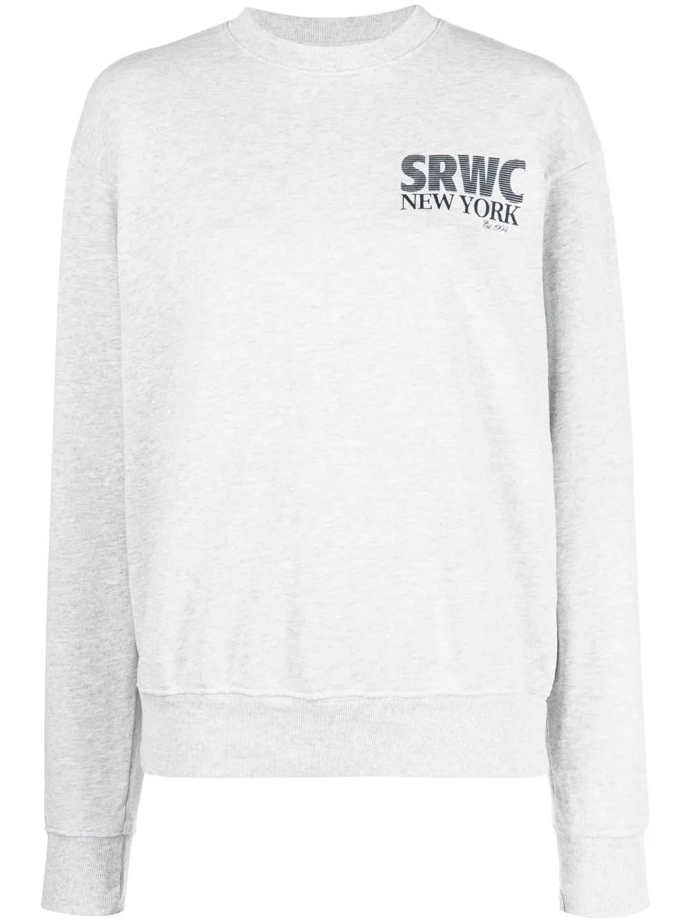slogan-print cotton-blend sweatshirt