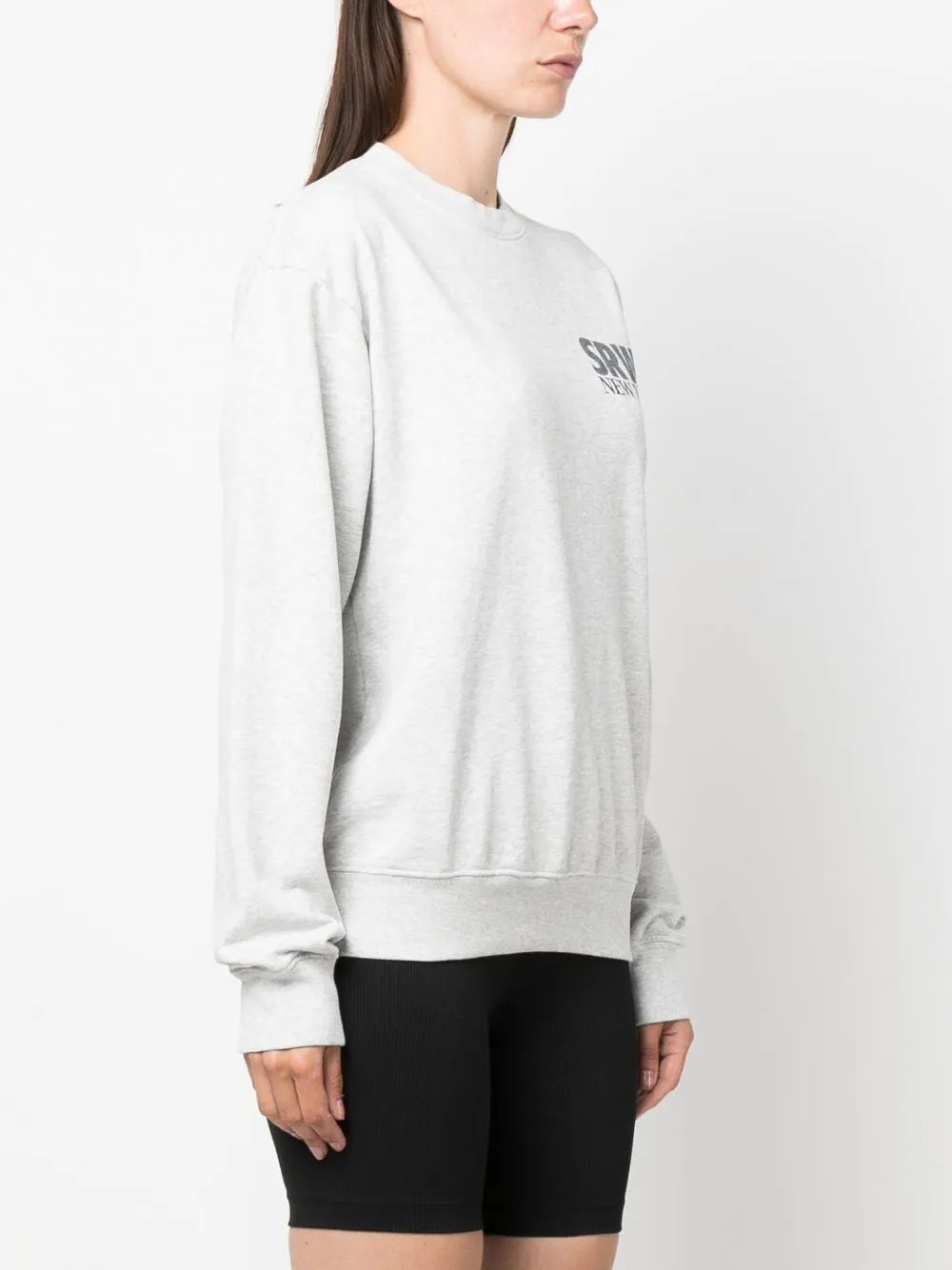 slogan-print cotton-blend sweatshirt