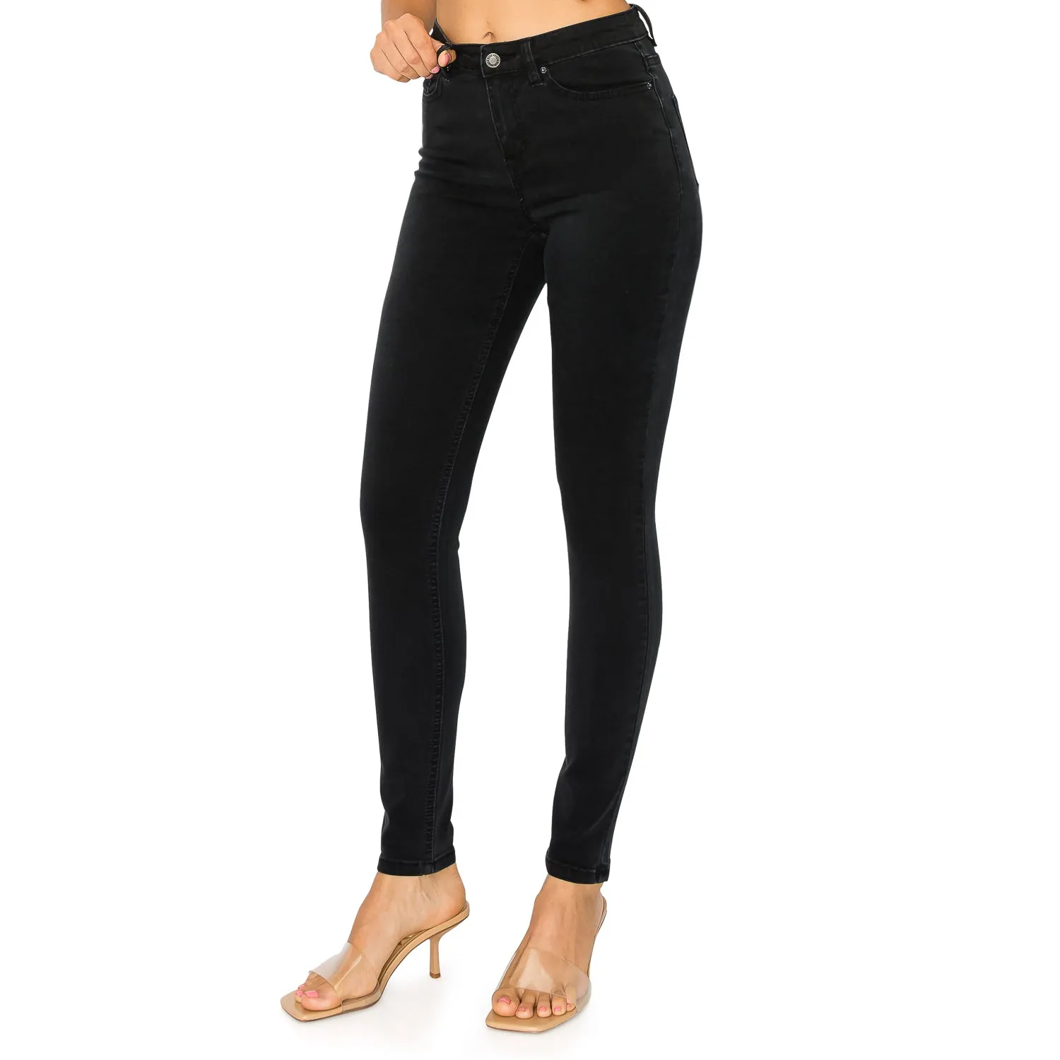Soft Stretchy High Rise The Everyday Skinny Jeans - Black