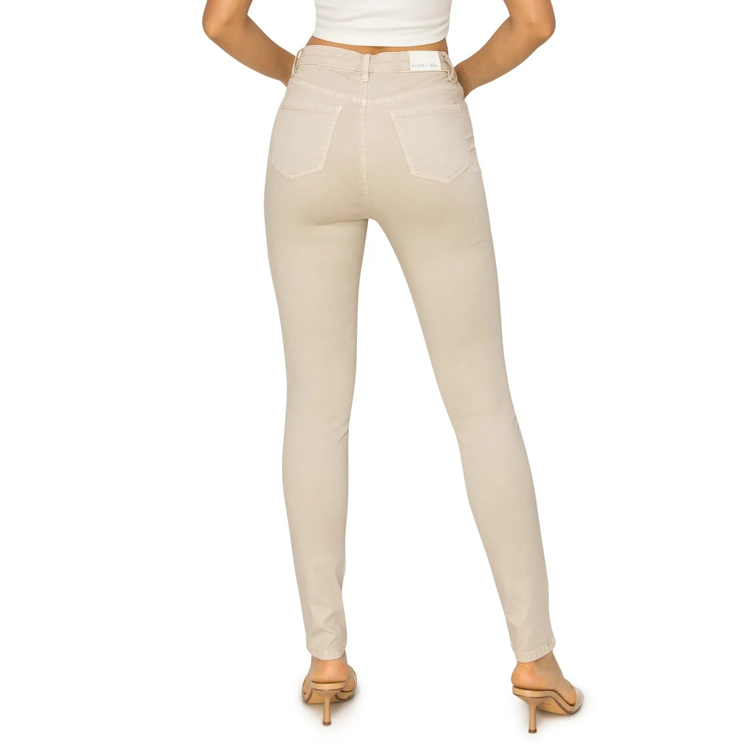 Soft Stretchy High Rise The Everyday Skinny Jeans - New Beige