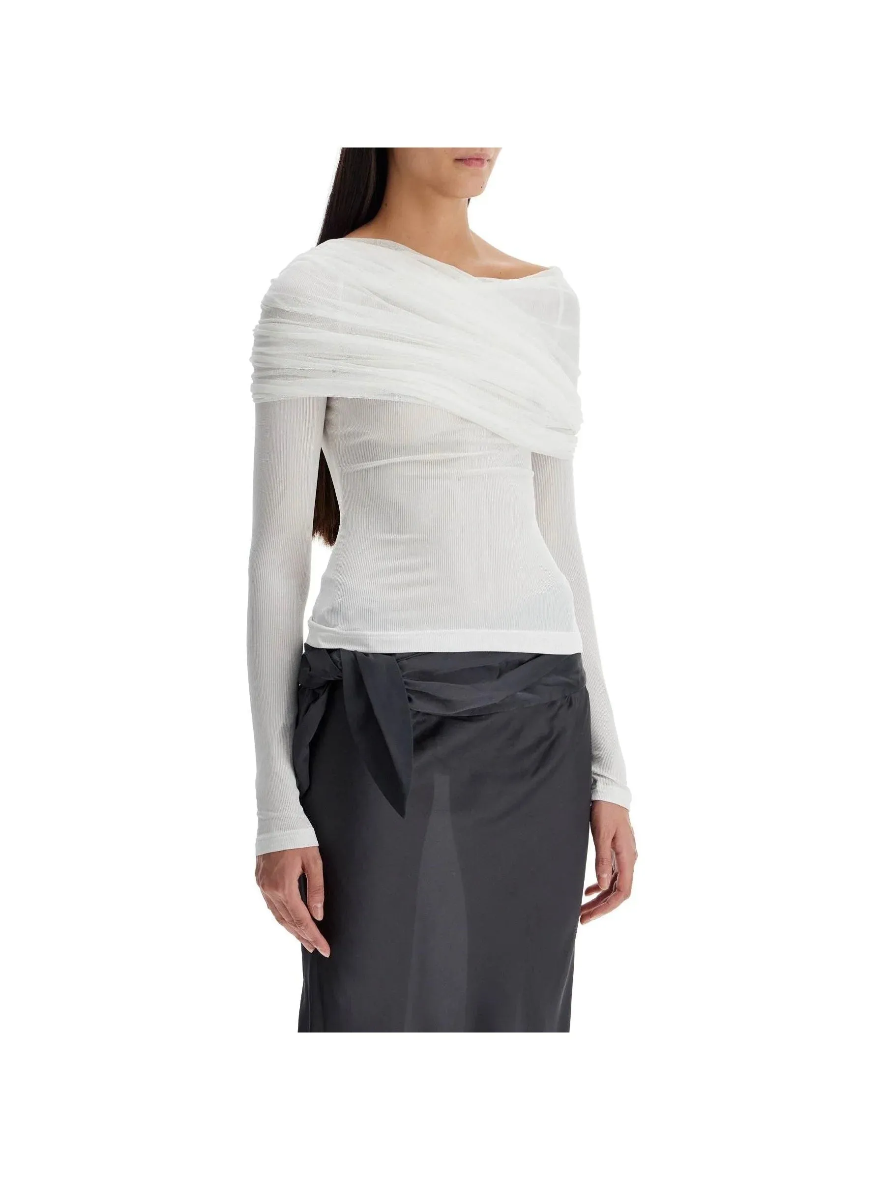 Sonora Off-Shoulder Ribbed Sweater