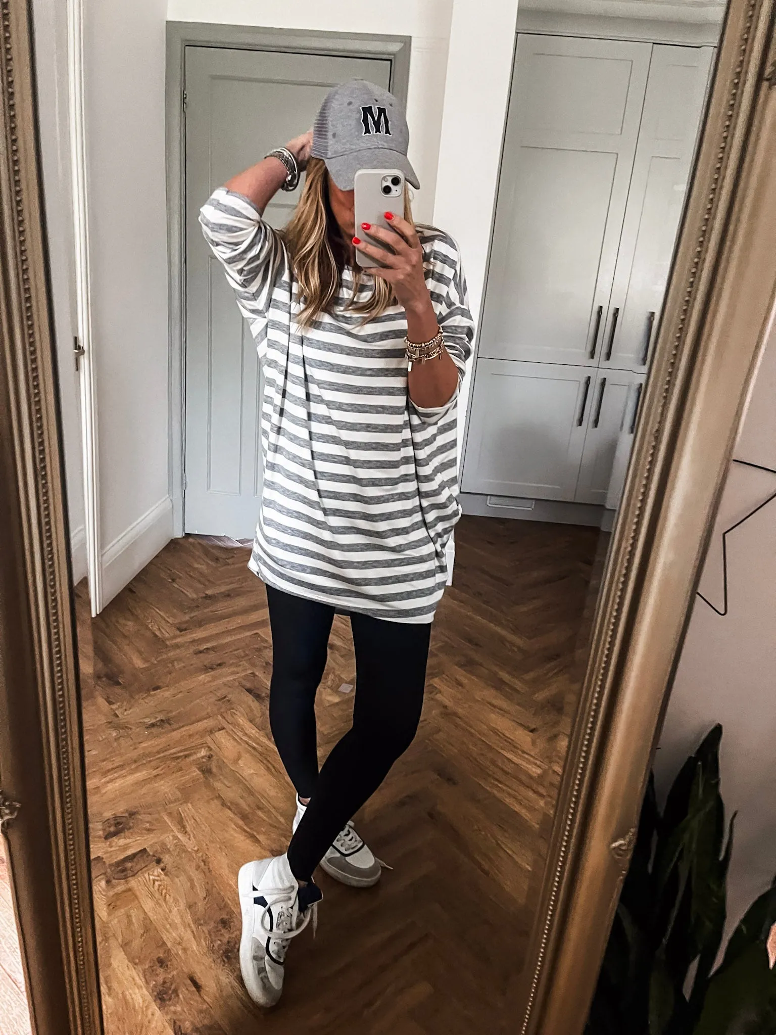 Striped Crew Neck Tunic