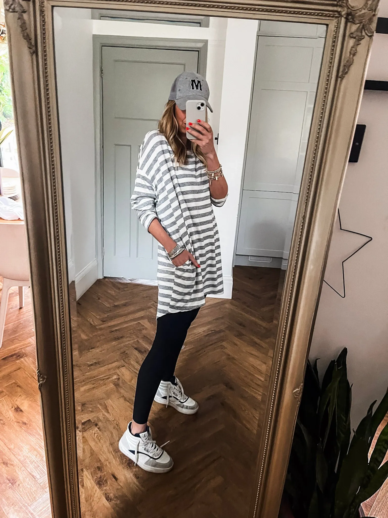 Striped Crew Neck Tunic