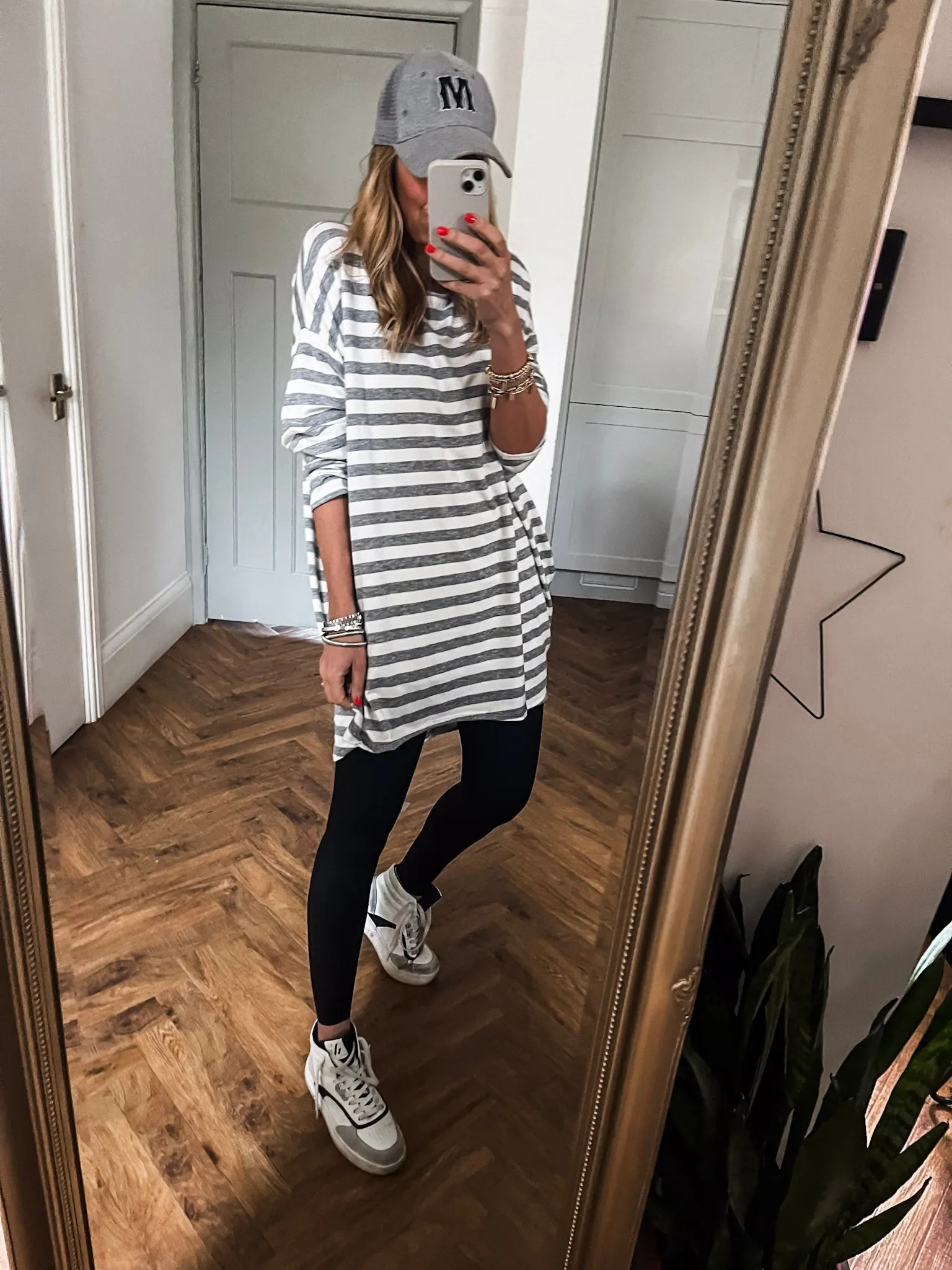 Striped Crew Neck Tunic