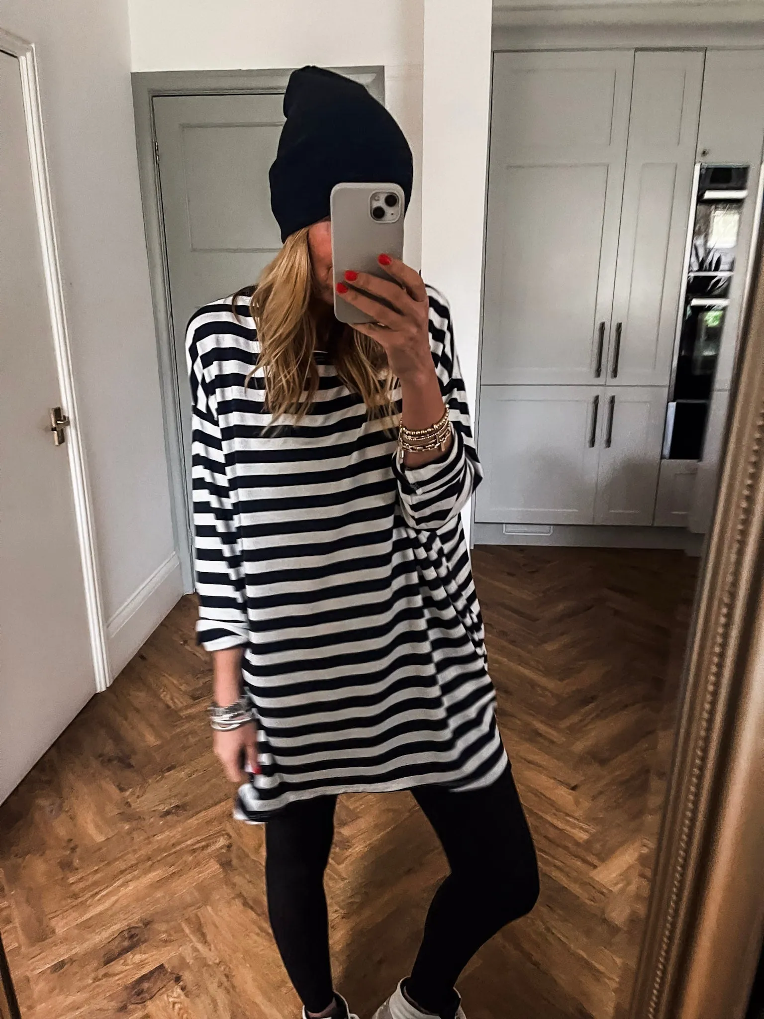 Striped Crew Neck Tunic