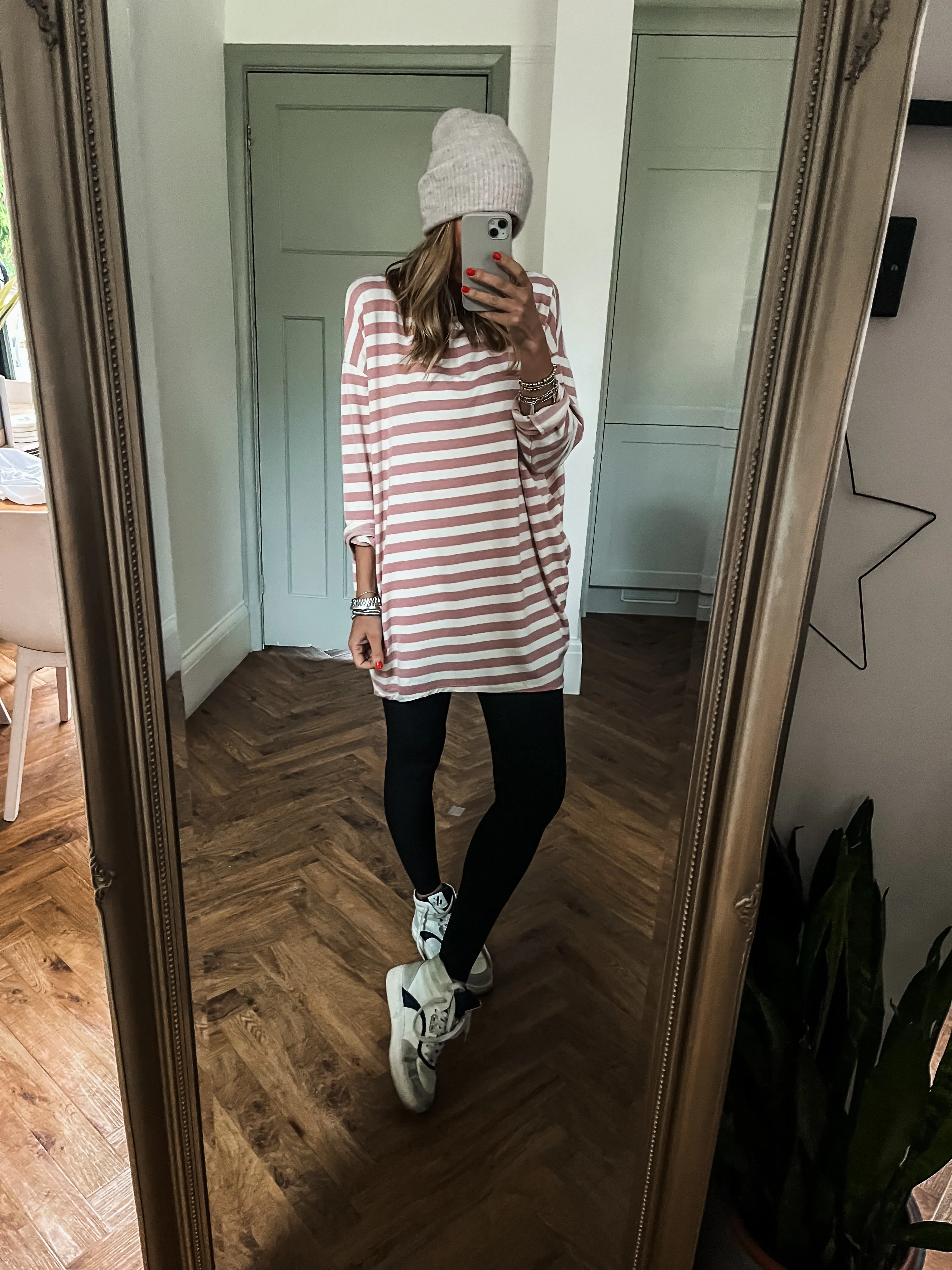 Striped Crew Neck Tunic