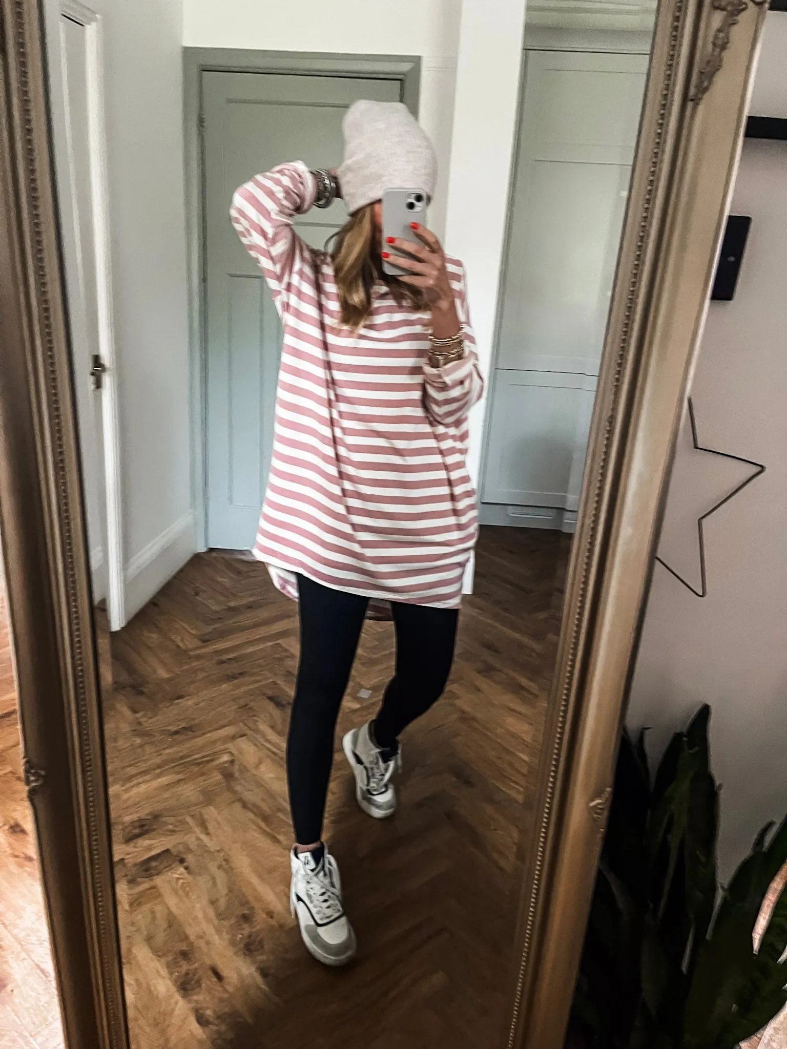 Striped Crew Neck Tunic