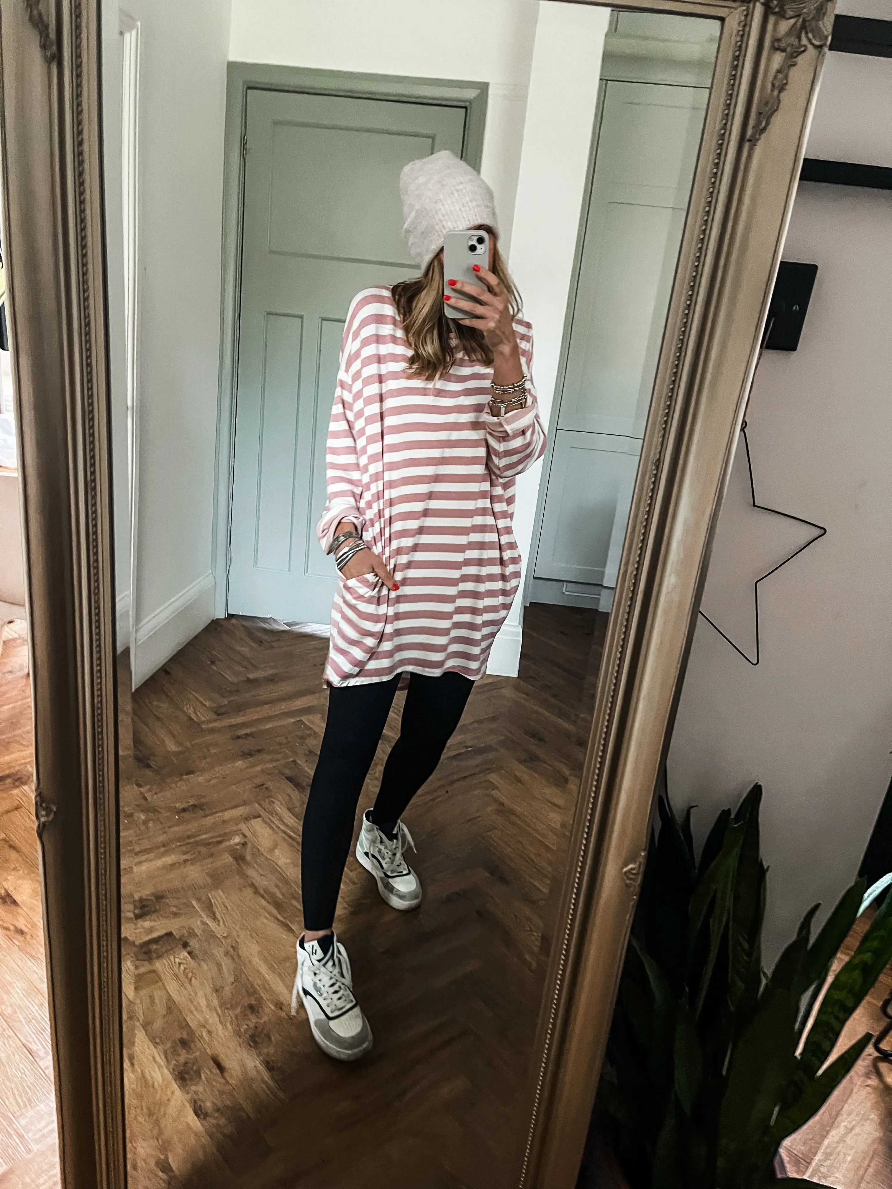 Striped Crew Neck Tunic