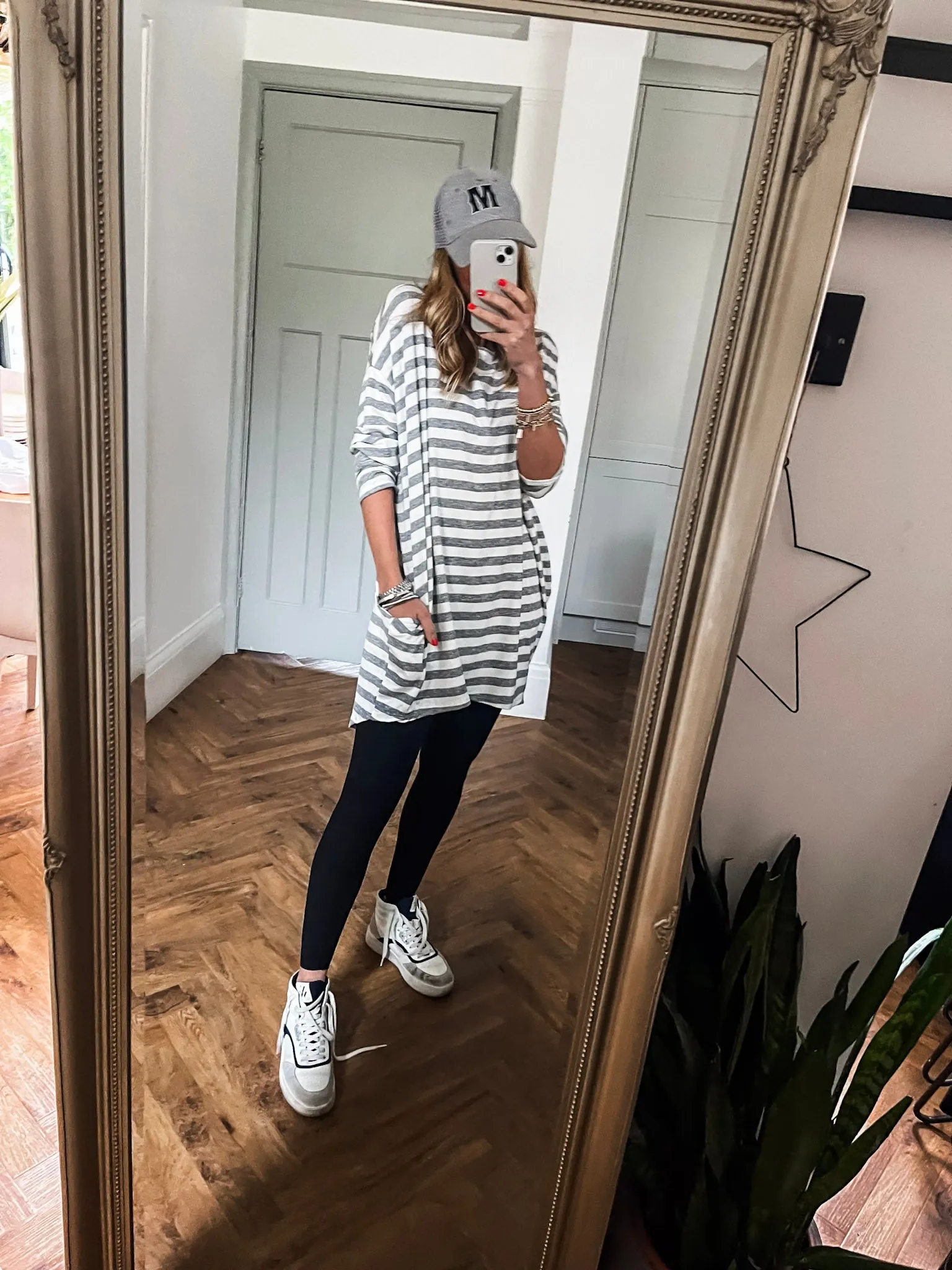 Striped Crew Neck Tunic
