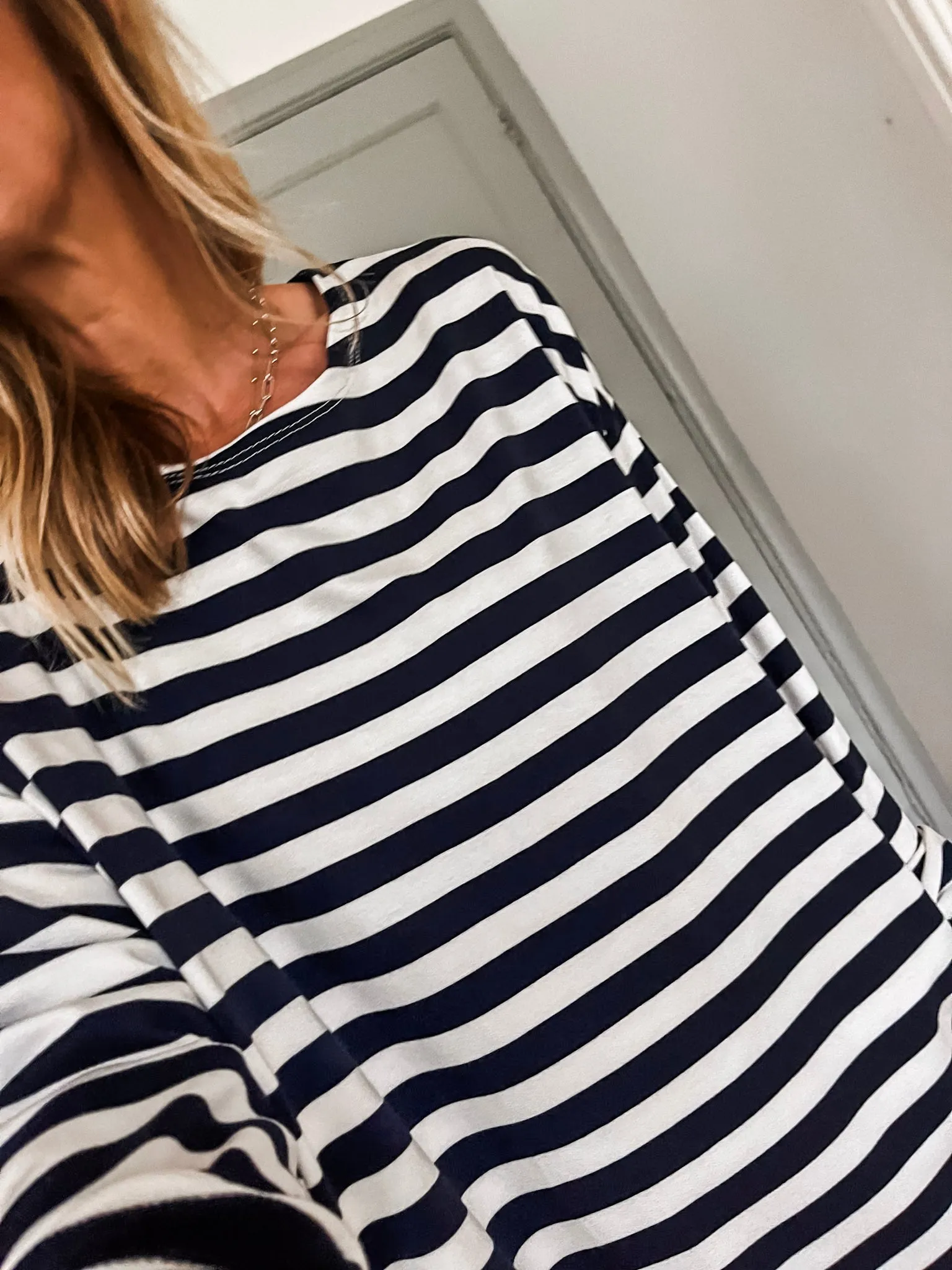 Striped Crew Neck Tunic
