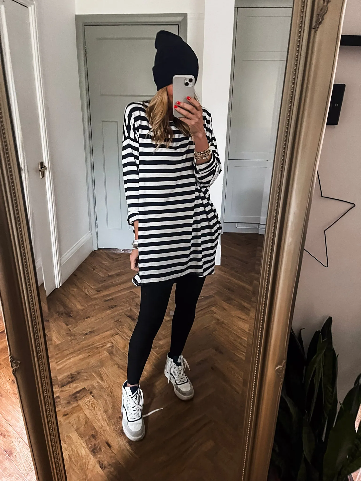 Striped Crew Neck Tunic