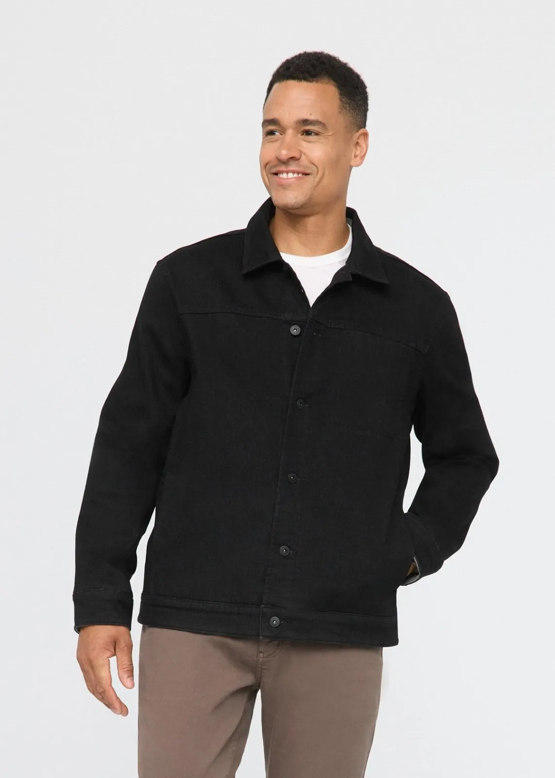 Tech Fleece Denim Jacket - Washed Black / Grey